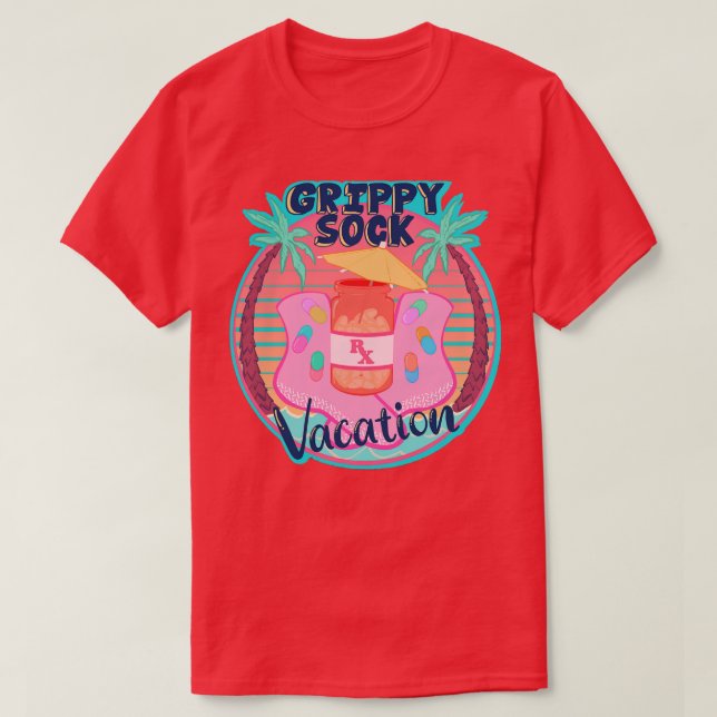 Grippy Sock Vacation T-Shirt (Design vorne)