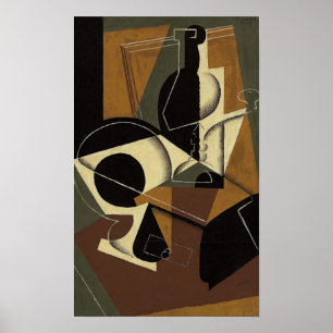 Gris - Cafe und Flasche Poster