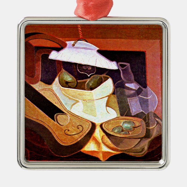 Gris - Das elektrische Licht, berühmte Malerei Ornament Aus Metall (Vorne)