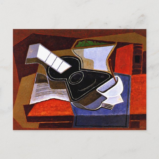 Gris - Die schwarze Gitarre Postkarte (Vorderseite)