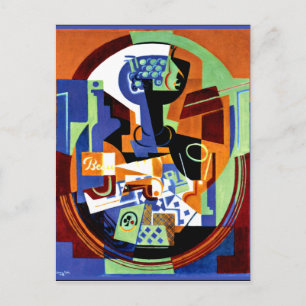 Gris - Fruchtspeisen und Spielkarten Postkarte