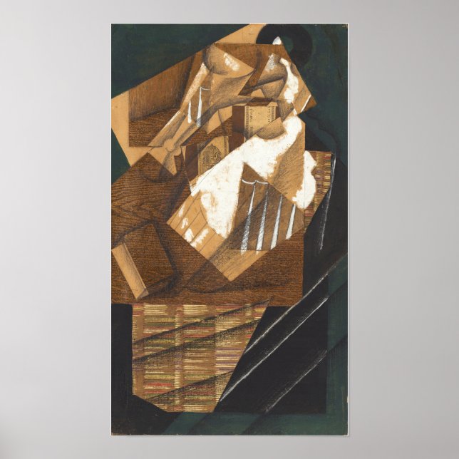Gris - Karafeglas und Packung 1914 Poster (Vorne)