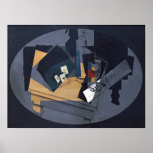 Gris - Kartenspielen und Siphon 1916 Poster