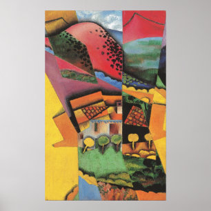 Gris - Landschaft auf Ceret 1913 Poster