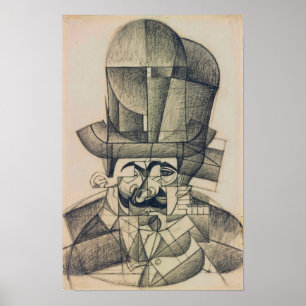 Gris - Mann mit Opernhut 1912 Poster