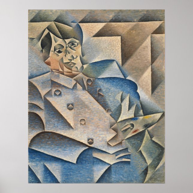 Gris - Portrait von Pablo 1912 Poster (Vorne)