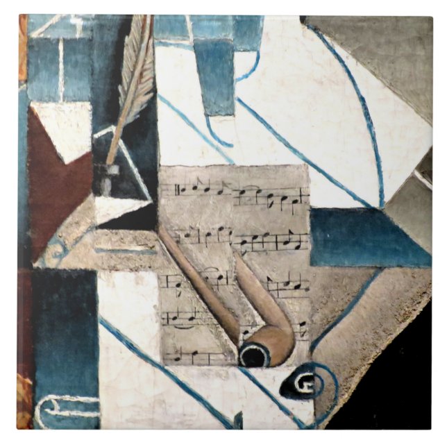 Gris - Stift und Pfeife Fliese (Vorderseite)