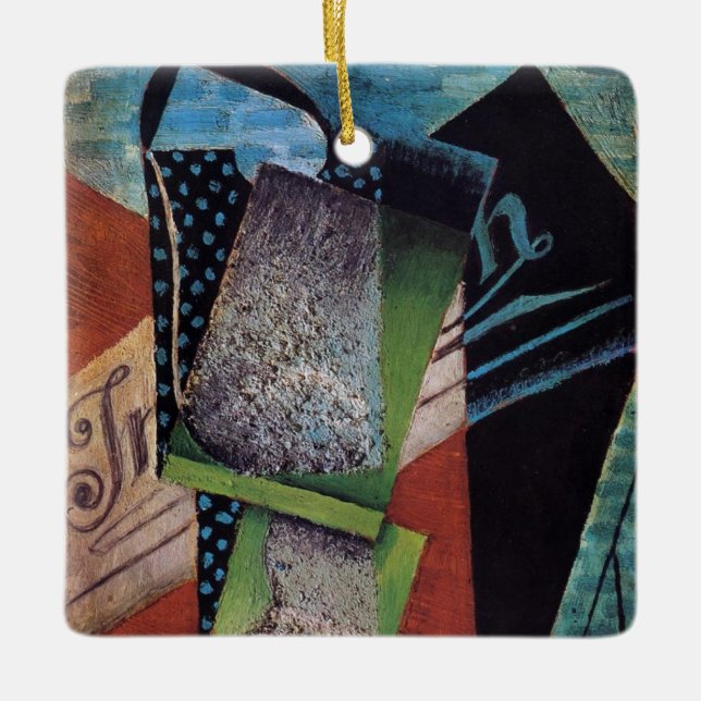 Gris - Stillleben gewidmet Andre Lachs Keramikornament (Vorderseite)