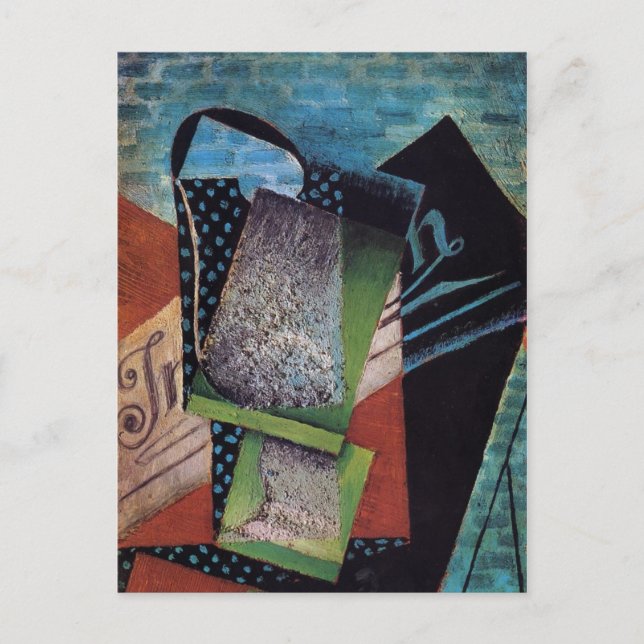 Gris - Stillleben gewidmet Andre Lachs Postkarte (Vorderseite)