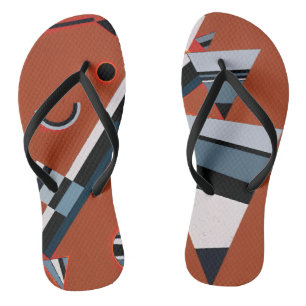 Gris von Kandinsky Abstrakte Malerei Moderne Kunst Flip Flops