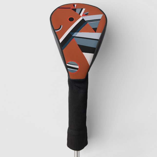 Gris von Kandinsky Abstrakte Malerei Moderne Kunst Golf Headcover (Vorderseite)