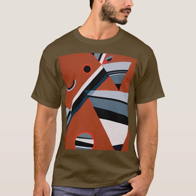 Gris von Kandinsky Abstrakte Malerei Moderne Kunst T-Shirt (Vorderseite)