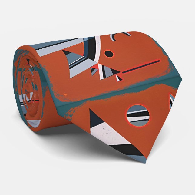 Gris von Wassily Kandinsky: Retro Art neu definier Krawatte (Gerollt)