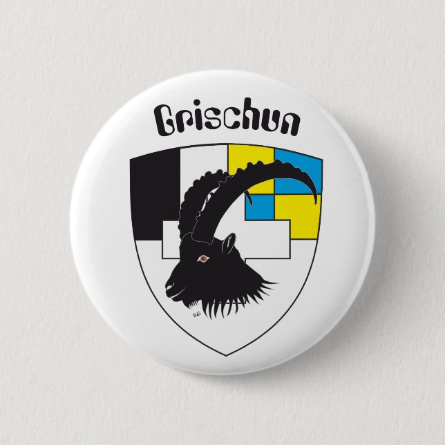 Grischun Svizra Button (Vorderseite)