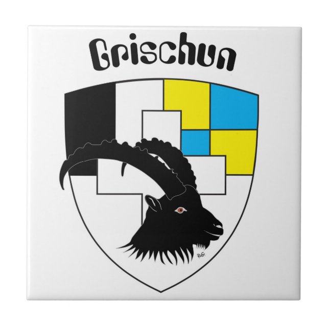 Grischun Svizra Fliese (Vorderseite)
