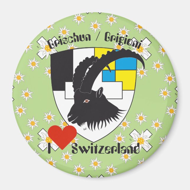 Grischun Svizra Magnet (Vorne)