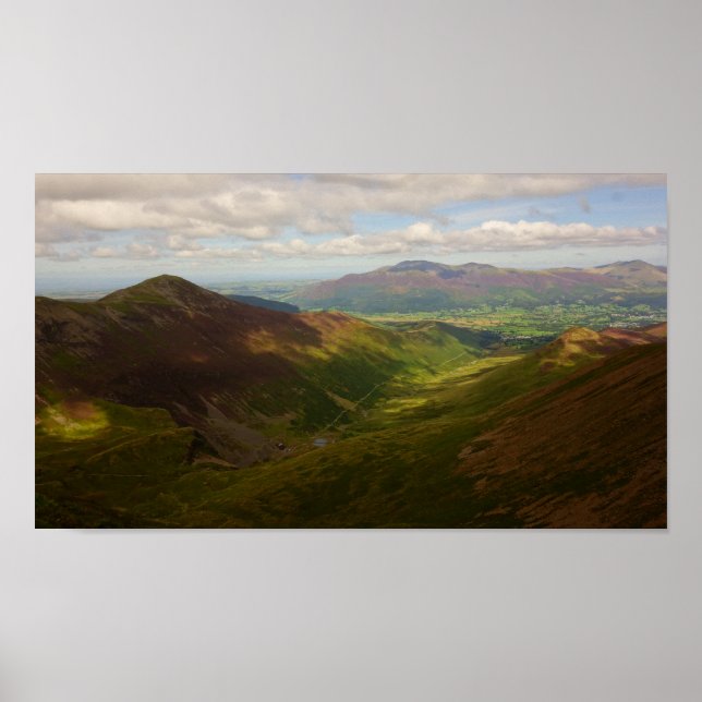 Grisedale Pike und Skiddaw Poster (Vorne)