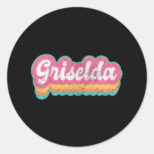 Griselda Vorname Mädchen Vintage 70er 80er Persona Runder Aufkleber