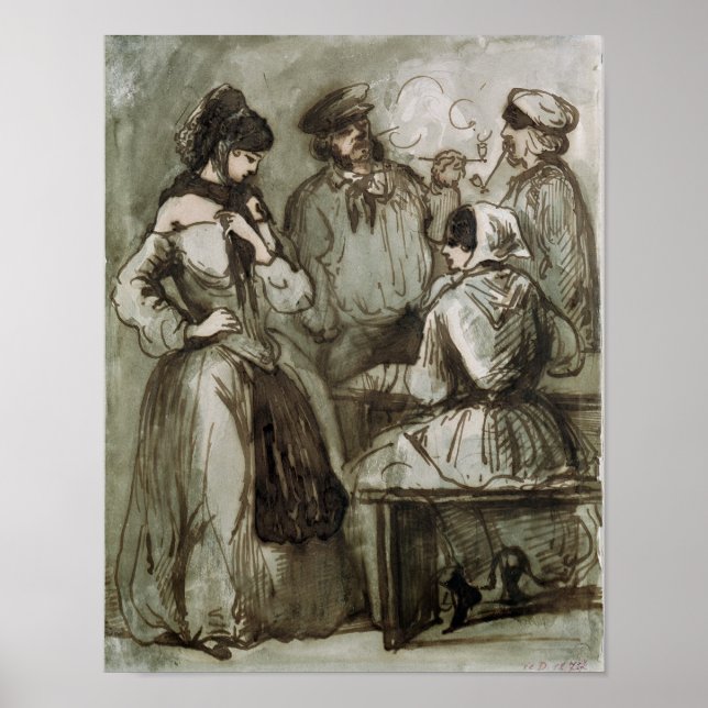 Grisettes und Arbeitnehmer Poster (Vorne)