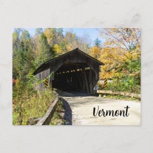 Grist Mill Brücke in Vermont Feiertagspostkarte