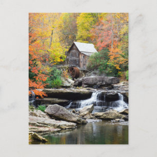 Grist Mill Glade Creek West Virginia Wasserfall, Postkarte