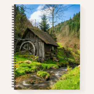 Grist Mill im Schwarzwald Notizbuch