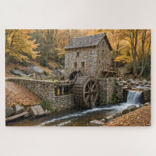 Gristmühle im Herbst Puzzle
