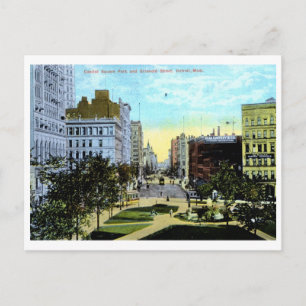 Griswold St., Detroit 1910 Vintage Postkarte