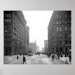 Griswold Straße, Detroit: 1906 Poster