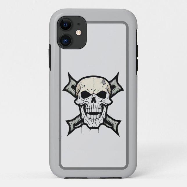 "Gritty Graphics: Bold Skull Design" Case-Mate iPhone Hülle (Rückseite)