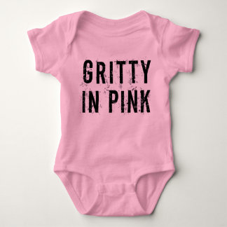 Gritty in Pink - Baby Jersey Bodysuit (Pink) Baby Strampler