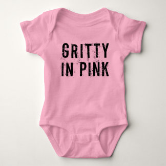 Gritty in Pink - Baby Jersey Bodysuit (Pink) Strampler