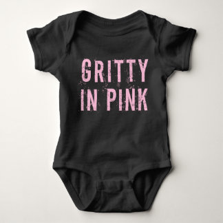 Gritty in Pink - Baby Jersey Bodysuit (schwarz) Baby Strampler