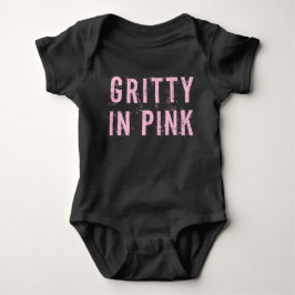Gritty in Pink - Baby Jersey Bodysuit (schwarz) Strampler