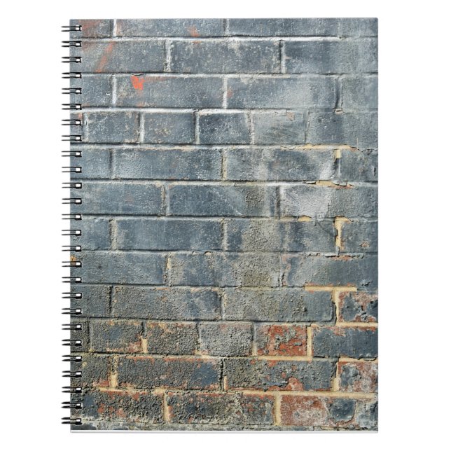 Gritty Urban Brick Wall Notizblock (Vorderseite)