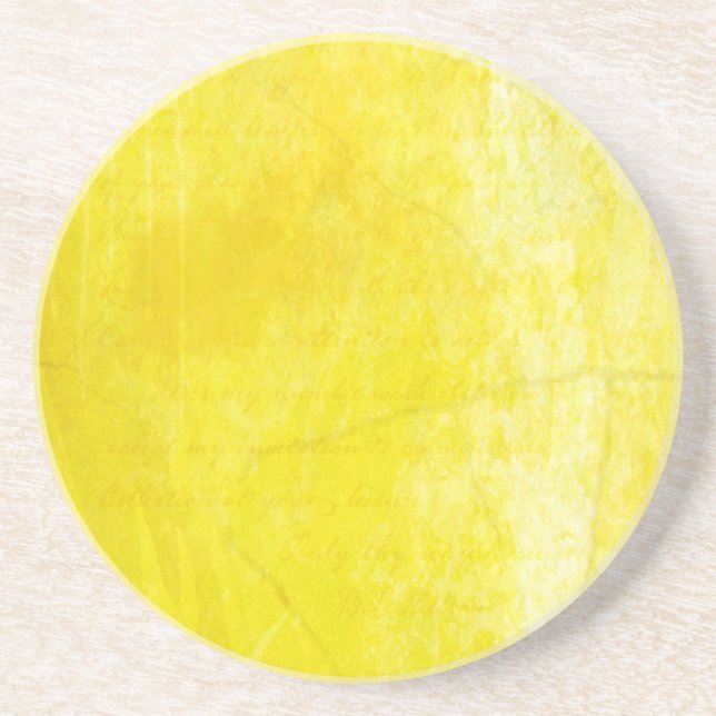 Gritty Yellow Untersetzer (Vorne)