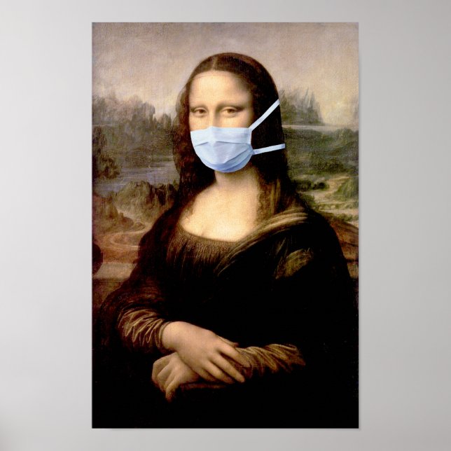 Griu Saison Mona Lisa mit Maske Poster (Vorne)