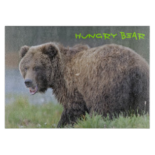 Griz Schneidebrett hungriger Bär