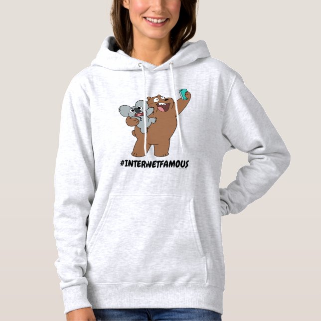Grizz & Nom Nom - #InternetBerühmt Hoodie (Vorderseite)