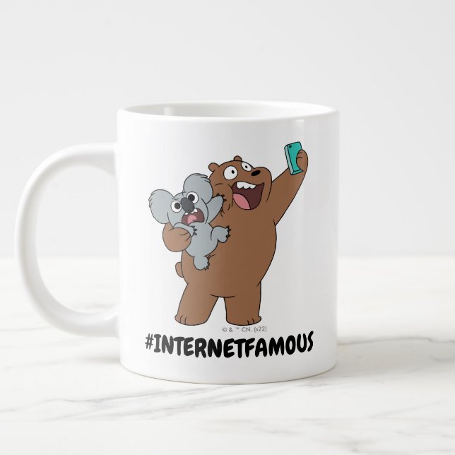Grizz & Nom Nom - #InternetBerühmt Jumbo-Tasse (Links)