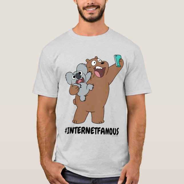Grizz & Nom Nom - #InternetBerühmt T-Shirt (Vorderseite)