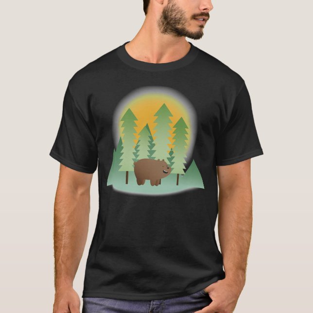 Grizz Pine Trees - Wir sind Bären T-Shirt (Vorderseite)