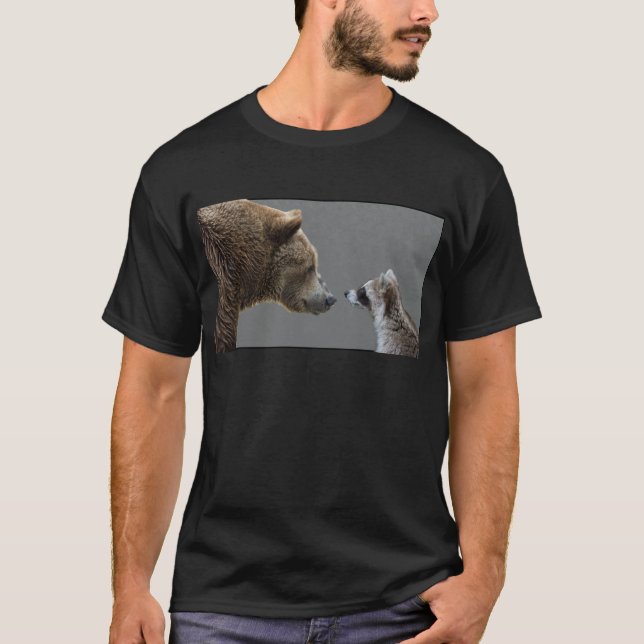 Grizzle Bär trifft Waschbären T-Shirt (Vorderseite)