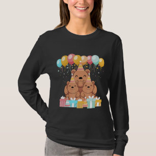 Grizzle Bären Animal Family Kindergeburtstag Party T-Shirt