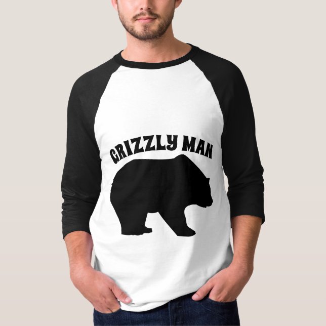 GRIZZLE MAN BEAR T - SHIRT (Vorderseite)