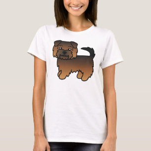 Grizzle Norfolk Terrier Süßer Cartoon-Hund T-Shirt