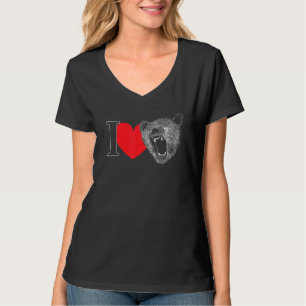 Grizzles Bären T-Shirt für Frauen Männer Mama Vate