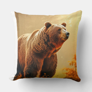 Grizzles Bären Tierwelt Wildnis Farbe Kissen