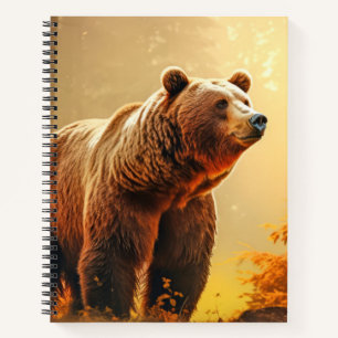 Grizzles Bären Tierwelt Wildnis Farbe Notizbuch