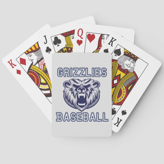 Grizzles Baseball-Spielkarten Spielkarten (Rückseite)